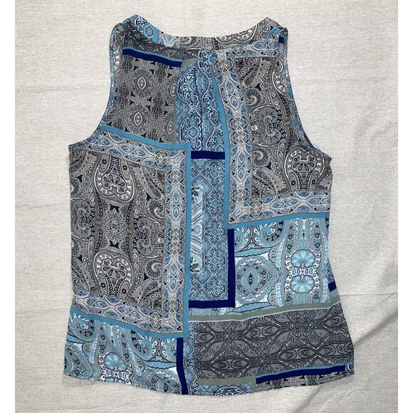 Artisan NY Turquiouse Paisley Print Sleeveless Top - Large - Picture 2 of 8